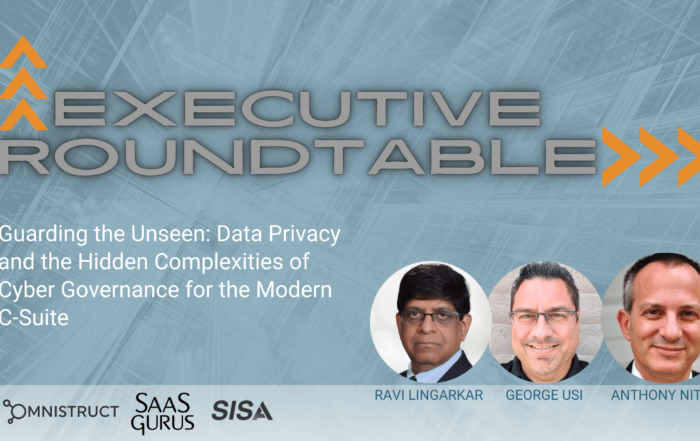 Banner for Omnistruct's Executive Roundtable with the title and featured guests.