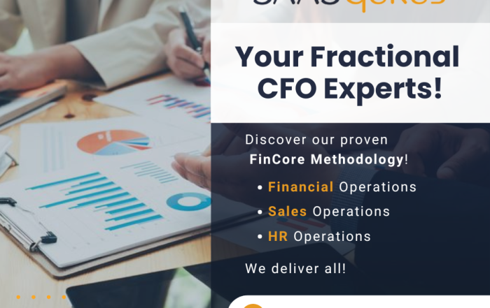 A fractional CFO helps a business owner go over metrics and grow their business.